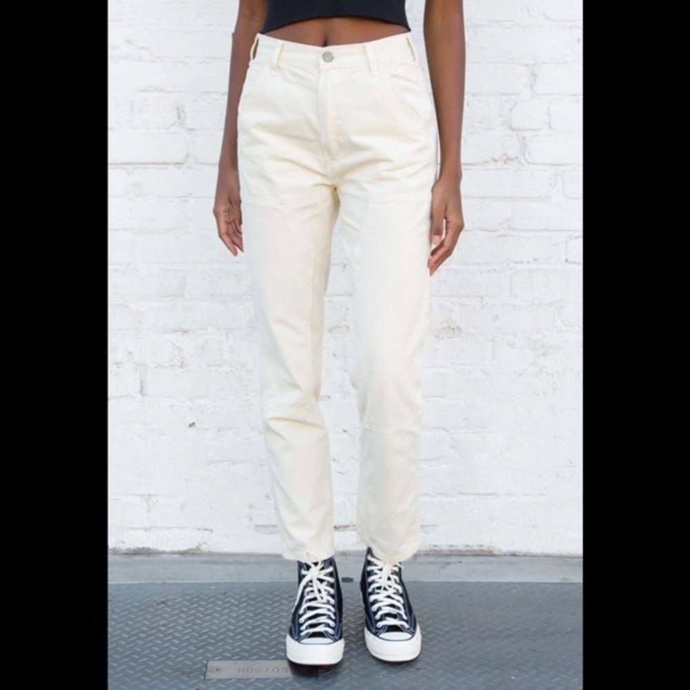 Brandy Melville Jane Cargo High Waist Slim Pant